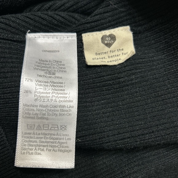 Madewell Black Cropped Button-Up Sweater – Size XL - Picture 7 of 8